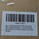 ULIKE Rattan Mirror for Wall, Bathroom 30 Inch Rustic Farmhouse Wall Decor with Handmade Wicker Frame, Boho Woven Mirror for Nursery Bedroom Living Room Entryway (Decagonal)