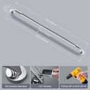 48 Inch Shower Grab Bar 1.25" Dia, 2 Pack Chrome Anti Slip Bathroom Grab Bar, 304 Stainless Steel Knurled Handicap Grab Bars, Safety Support Handrail,Bath Shower Handle for Elderly Injury Senior
