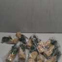 Yinder Tabletop 12 Pcs Mini Christmas Tree 7.87 Inch Artificial Mini Xmas Miniature Pine Christmas Tree with Linen Base for Xmas Holiday Decorations Indoor Home Kitchen Dining Table