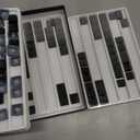 HITIME x XVX Stealth Keycaps  Shine Through Topographic Keycaps, Unique IMD Tech, Phantom Design, for Mechanical Keyboards, 118 Key Set, OEM Profile, Lines and Character Backlit, Side PrintedBlack