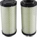 2PCS Air Filters, Engine Air Intake Filter Elements Compatible with Kawasaki Mule 11013-1290, WIX 46449, John Deere M113621, Donaldson P822686 Replace#: 11013-1290 11013-7029 11013-7048