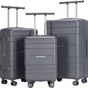 French Connection Le Voyage Luggage Set, Quiet Shade, 3 Piece Set