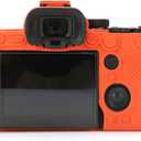 Rieibi Accessory for Sony A7RV Case, Soft Silicone Protective Case for Sony A7R5/A7R V/Alpha 7R V/A7RV/A7R 5/A7RM5 Digital Camera, Lightweight A7 RV Camera Case Grip Body Skin - Orange