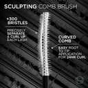 L'Oreal Paris Extensionist Waterproof Mascara, Lengthening, Volumizing, and Curling Formula For a Lash Extension Eye Makeup Look, Waterproof Black