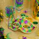 2 x Mega-L Mask for Mardi Gras Party, Accessories in Mardi Gras Festival, Mask Outfit for Women and Men, Perfect for Fat Tuesday Party Decorations, Carnival Parade Masks, Masquerade Party Favor