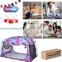 Bed Tent,Portable Privacy Sleeping Bed Canopy,Blackout 90% Drapes for Kids and Adult,Indoor Space Tent with Breathable Large Mesh Windows (Tw", Unicorn)