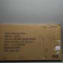 Flash Furniture Dunham 2.83-Foot Square Bi-Fold Brown Wood Grain Plastic Folding Table with Carrying Handle (Set of 1)