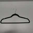 Amazon Basics Slim, Velvet, Non-Slip Shirt Clothes Hangers, Pack of 30, Black