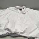 Van Heusen Mens Short Sleeve Dress Shirt Regular Fit Oxford Solid (19.5"-20" Neck, White)