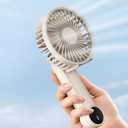 3-Speed Adjustable Portable USB Rechargeable Handheld Fan with 180 Rotatable Design