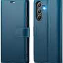 Compatible with Samsung Galaxy A36 5G Wallet Case with RFID Blocking Credit Card Holder, PU Leather Folio Flip Kickstand Protective Shockproof Cover Women Men for Samsung A36 Phone Case (Blue)