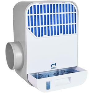 RUIOU Indoor Dryer Vent Kit – Energy Efficient Dryer Lint Trap,Upgraded Safety Vent Flap, Triple Filtration for Electric Dryers