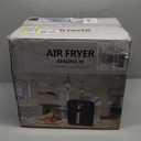 WHUTO Air Fryer, 6QT Air Fryer Oven with LED Digital Touchscreen, 12 Preset Cooking Functions Air fryers, Bake, Reheat, Keep Warm, Nonstick and Dishwasher-Safe Basket, Stainless Steel/Black