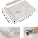 CRE8TIVE 36"x118" Wide Matte Beige Marble Wallpaper Peel and Stick Beige Cloudy Marble Contact Paper Waterproof Vinyl Wrap Removable Self Adhesive Countertop Contact Paper for Walls Cabinets Furniture