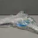 Amazon Basics Dustpan Broom Set with Easy Assembly and Long Handle, Blue and White