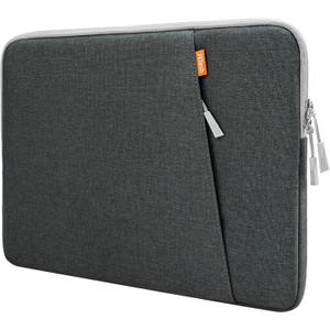 JETech Laptop Sleeve for 13-14Inch MacBook Air/Pro (M5/M4/M3/M2/M1) 2020-2025, 13-13.6 Inch Notebook, Waterproof Shock Resistant Bag Case with Accessory Pocket (Dark Grey)