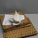 SONGMICS Laundry Hamper with Lid, 9.5 Gallon (36 L) Synthetic Rattan Clothes Laundry Basket with Lid and Handles, Foldable, Removable Liner, Goose Yellow ULCB136Y01