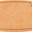 Cutting Board for Kitchen, 17.3x12.8Inch Wood Fiber Composite Cutting Board with Juice Groove and Non-slip Feet, Dishwasher Safe, Knife-Friendly Chopping Board for Meat, Bread, Fruit, Wooden (Natural)