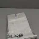 50pcs Bakery Bags with Window- 5.1x4.3x11 Inches Tin Tie Tab Lock Kraft Tin Tie Cookie Packaging Bags Paper Bread Bags Kraft Paper Bags with Window (White, 50 Count (Pack of 1)