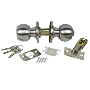 Danco Mobile Home Entrance Door Lock, Brushed Nickel, 61801