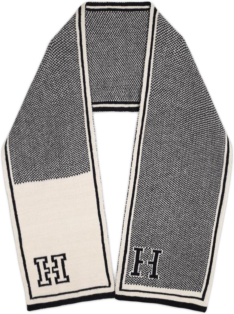 EXTREE Scarfs for Women Pashmina Silky Shawl Wrap for Evening Dressing Blanket Open Front Poncho Cape (Ahn-Grey-Beige)