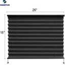 RV Blinds,Camper Blinds RV Window Shade 26" W x 18" L Black