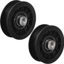 Karbay 539110311 Lawn Tractor Idler Pulley Replacement Compatible with Husqvarna Craftsman Poulan Zero-Turn Mower 14259, 84005748, 607163-3/8" ID & 3-1/2" OD (2 Pack)