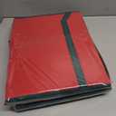 2 x Christmas Figurine Storage Box & Nutcracker Storage Containers with Visible Lid for 15-inch Collectibles, Large Holiday Ornament Decor Organizer Keeps 8 Figurines, Xmas Decoration Storage Box, Red