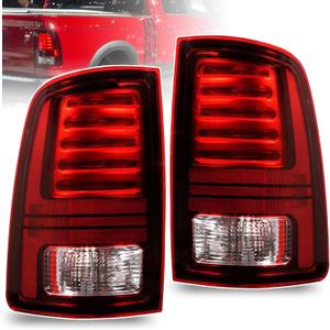 LED Tail Lights Compatible With 2013-2018 Dodge Ram 1500 2500 3500 Driver and Passenger Side Taillights Replace 68093081AB, 68093081AC, CH2800202