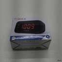 Timex Alarm Clock with Large Display, Digital Alarm Clock for Bedroom Includes 120V Universal Power Adapter (T121B - Black)