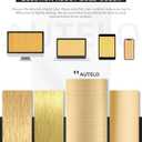 AUTELO 2 Pack Gold Pendant Lights, Glass Pendant Lights Kitchen Island with Clear Drum Glass, Industrial Pendant Ceiling Lights with Adjustable Rods for Kitchen Dining Room Bar, H9385 BG-R-2PK