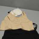 2 Pcs Lupantte Hands Free Pumping Bra, Comfortable Breast Pump Bra with Pads, Adjustable Nursing Bra for Pumping .Fit Most Breast Pumps Like Spectra, Lansinoh, Philips Avent etc. (Black, Beige M