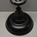 Famrhouse Ceiling Light, Semi Flush Mount Light Fixture with Metal Dome Shade, Balck Ceiling Light for Hallway, Entryway,Kitchen