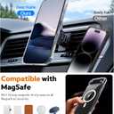 2 x Anti-Yellowing Magnetic for iPhone Air Case with 1 Screen Protector [Mil-Grade Drop Protection] [Compatible with Magsafe] Shockproof Slim Transparent Protective Phone Case, Clear