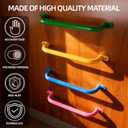 ESPETS 17 Inch 6 Pieces Colorful Safety Handles Metal for Playground Accessories- Swing Set Attachment Grab Handles, Playset Hand Grips, Indoor Monkey Bars for Jungle Gym, Playhouse, Climbing Frame