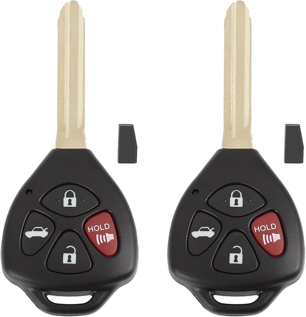 X AUTOHAUX 2pcs 315Mhz GQ4-29T Keyless Remote Key Fob for Toyota Corolla 2010-2012 for Toyota Avalon 2010-2012 for Toyota Matrix 2010 for Toyota Venza 2010-2013 with G Chip 89070-02270
