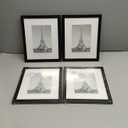 upsimples 8"x10" Picture Frame Set of 5, Display Pictures 5"x7" with Mat or 8" x 10" Without, Wall Gallery Photo Frames, Black