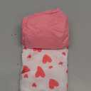 Baby Crib Sheets for Boys Girls, 2 Pack Fitted Crib Sheet for Standard Crib and Toddler Mattress, Soft Microfiber Baby Sheet 52x28x8in. (Love & Pink)