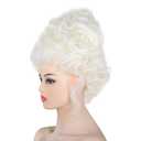 18th Century Baroque Marie Antoinette Wigs Ladies Adult Halloween Cosplay Accessories (Ivory)
