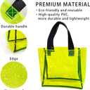 TotePrint Clear 1Packs Small Tote Work Bag,Gift Wrap Handbag for Bridal and Birthday Party,Travel Makeup Pouch with Handle (1pcs-yellow)