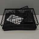 7 code Large Dish Drying Rack for Kitchen Counter, Detachable Large Capacity Dish Drainer Organizer, 2-Tier Dish Racks with Utensil Holder, Black