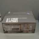 20" Gold Fandelier Ceiling Fan with Light, Flower Crystal Chandelier Ceiling Fan with Light and Remote Control, Modern Caged Enclosed 6 Speeds for Girl's Bedroom, Nursery, Living Room