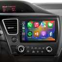 Naifay Android 12 Car Stereo for Honda Civic 2013-2017, 9inch IPS Touch Screen for Civic Head Unit, Carplay/Android Auto/Bluetooth/GPS/WiFi/Backup Camera/SWC+MIC(Fit Large Screen Non Knob)