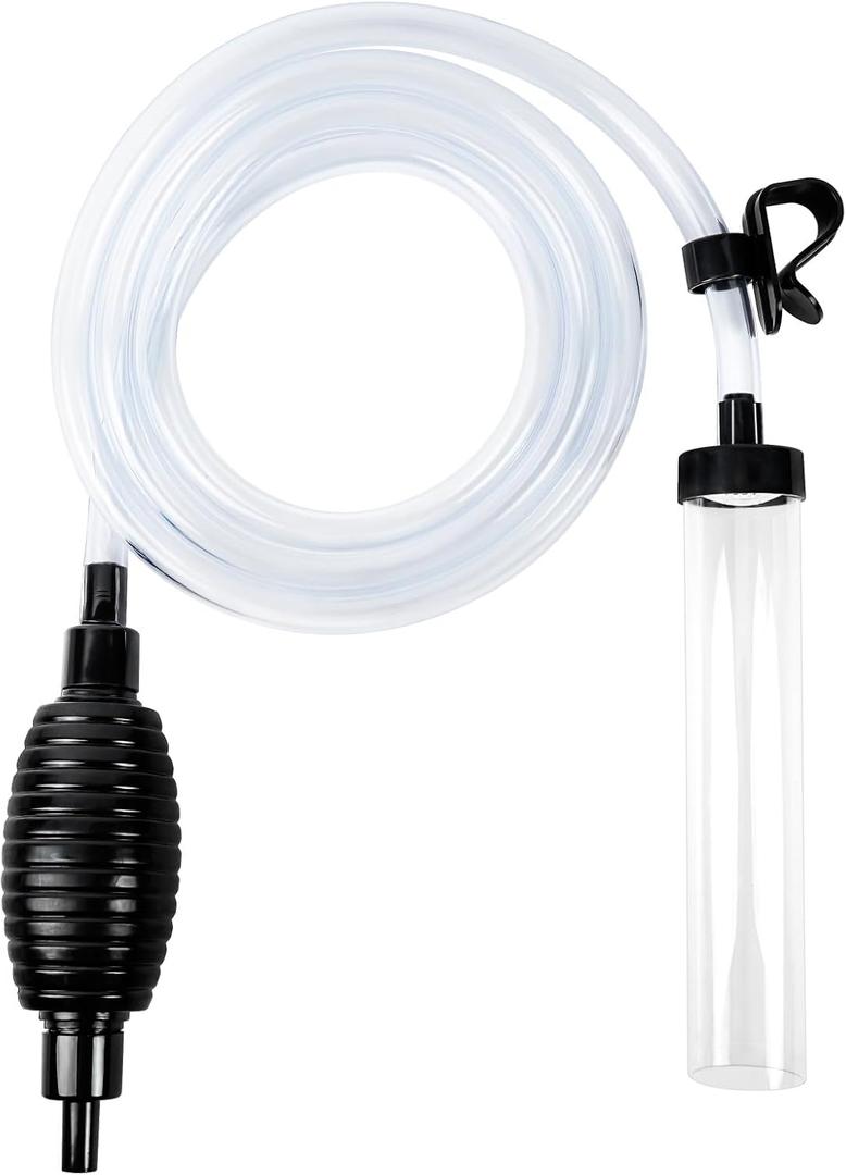 6ft Aquarium Gravel Vacuum Cleaner, Fish Tank Water Changer, Hand Pump Siphon (6FT-- "Upgraded Suction Ball")