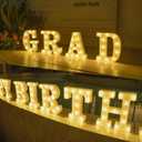 Foaky Light Up Letters,Marquee Letters,Engagement Party Decorations Letter Lights Sign for Night Light Wedding Birthday Party Christmas Lamp Home Bar Decoration (A)