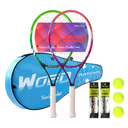 19" 23" 25" Kids Tennis Racket Junior/Youth Tennis Racquet with Tennis Ball Carry Bag Overgrips Vibrations Dampers…