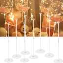 Tabletop Balloon Stand Kits, 27.5Inches 8 Pack Acrylic Balloon Sticks Holder with Base Table Top Centerpieces for Birthday Wedding Baby Shower Anniversary Party Decorations