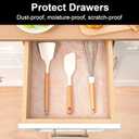 Cooyes Shelf Liner, Non-Adhesive Waterproof Drawer Liner, Durable Easy-to-Cut EVA Shelf Paper for Kitchen Cabinets, Refrigerator, Cupboard, and Dresser 11.8" W x 118" L