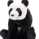 The Petting Zoo Panda Stuffed Animal Plushie, Gifts for Kids, Earth Keeperz Wildlife Animals, Zoologee Black Panda Plush Toy, 2 fit