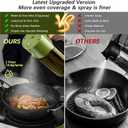 Glass 2 In 1 Olive Oil Dispenser Bottle for Kitchen Gadgets, Olive Oil Sprayer for Cooking 17oz/500ml (Light Blockage, Green)